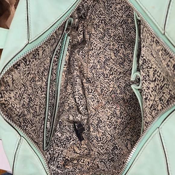 Rebecca Minkoff 100% Leather light Mint Green Handbag purse - Picture 6 of 6